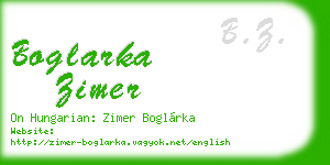 boglarka zimer business card