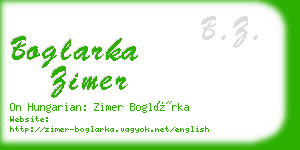 boglarka zimer business card